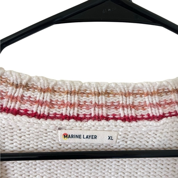 Marine Layer Adalyn Stripe Trim Sweater - Picture 2 of 6